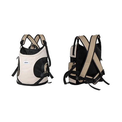Canvas Front Pet Sling Carrier for Cats & Small Dogs milk-brown by HitMyNeed