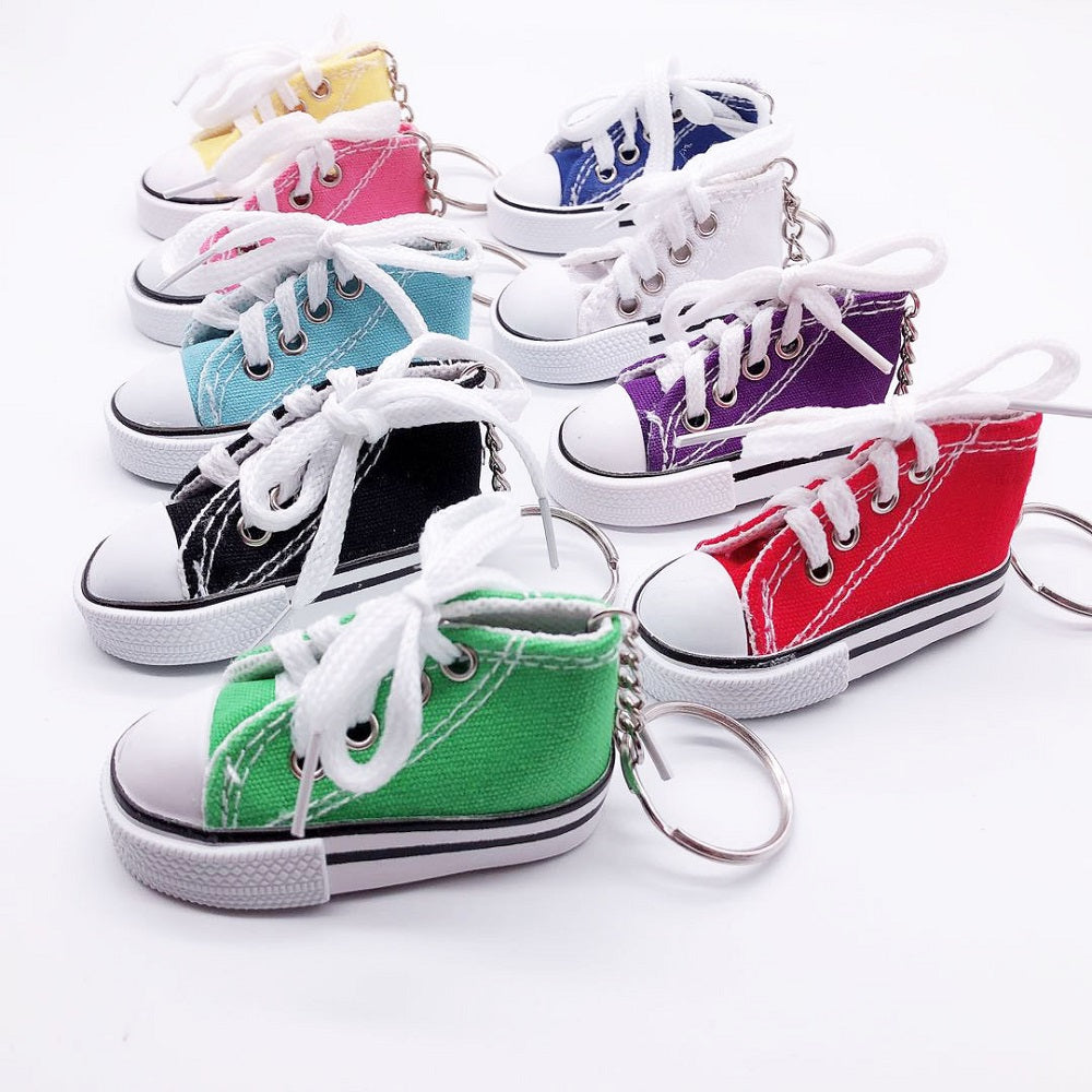 Canvas Mini Sneaker Keychain by HitMyNeed