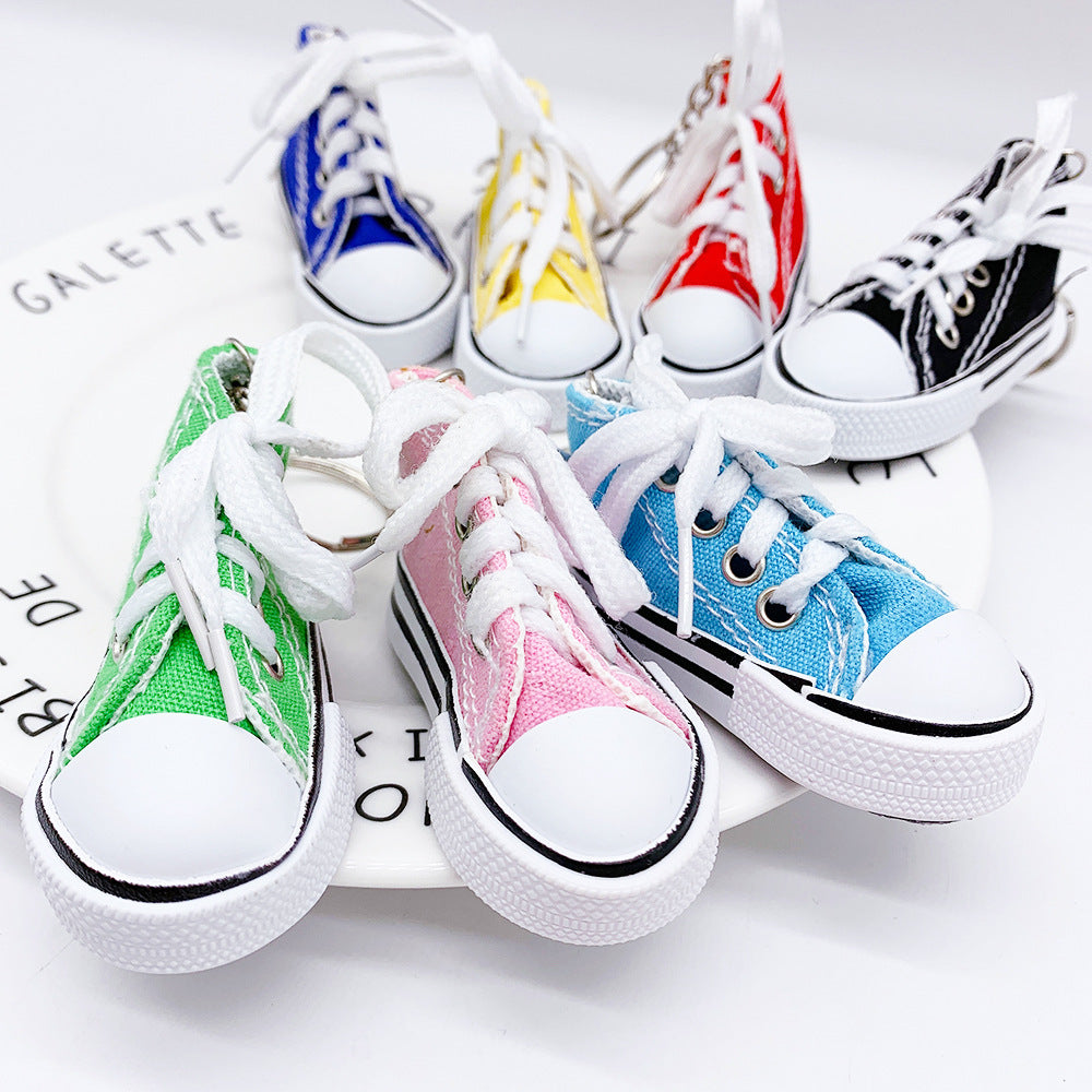 Canvas Mini Sneaker Keychain by HitMyNeed