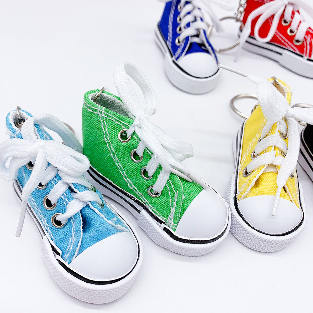 Canvas Mini Sneaker Keychain by HitMyNeed