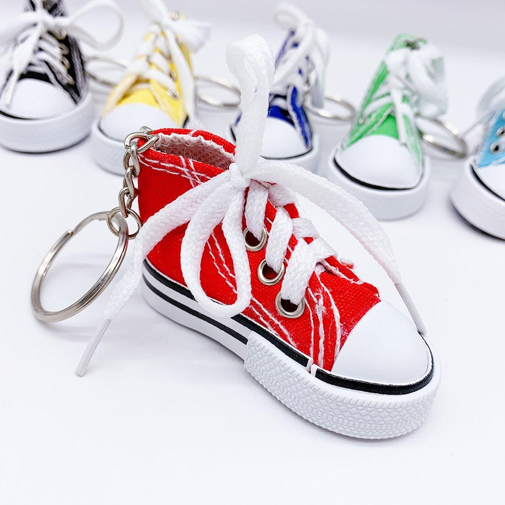 Canvas Mini Sneaker Keychain by HitMyNeed