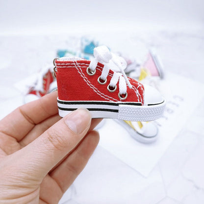 Canvas Mini Sneaker Keychain by HitMyNeed