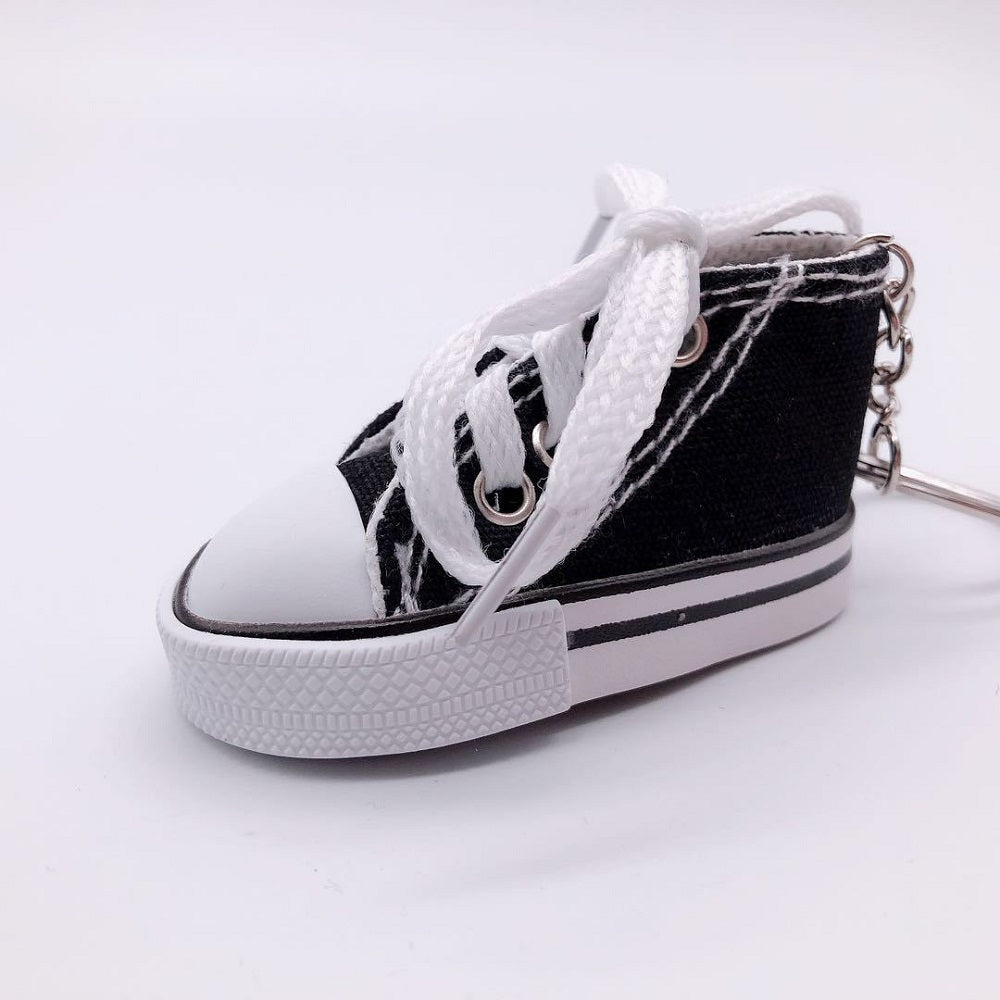 Canvas Mini Sneaker Keychain black by HitMyNeed