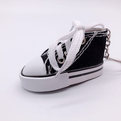 Canvas Mini Sneaker Keychain black by HitMyNeed