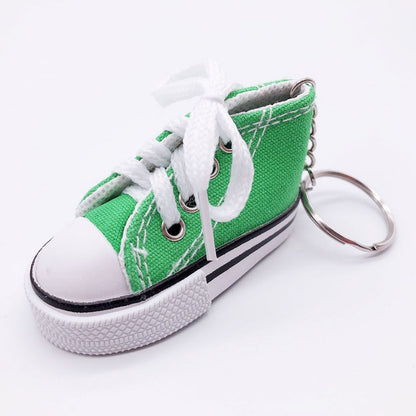 Canvas Mini Sneaker Keychain green by HitMyNeed