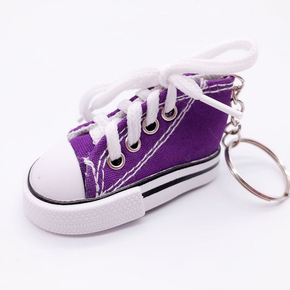 Canvas Mini Sneaker Keychain purple by HitMyNeed