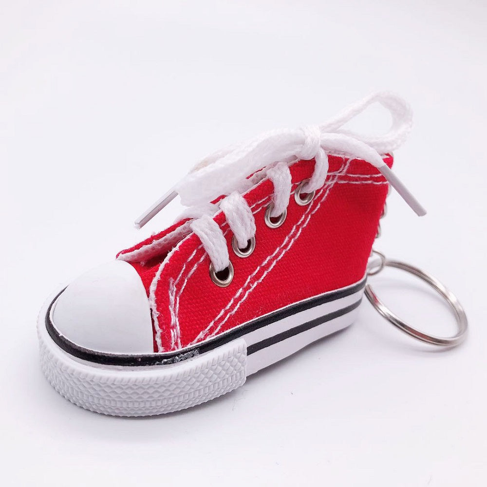 Canvas Mini Sneaker Keychain red by HitMyNeed