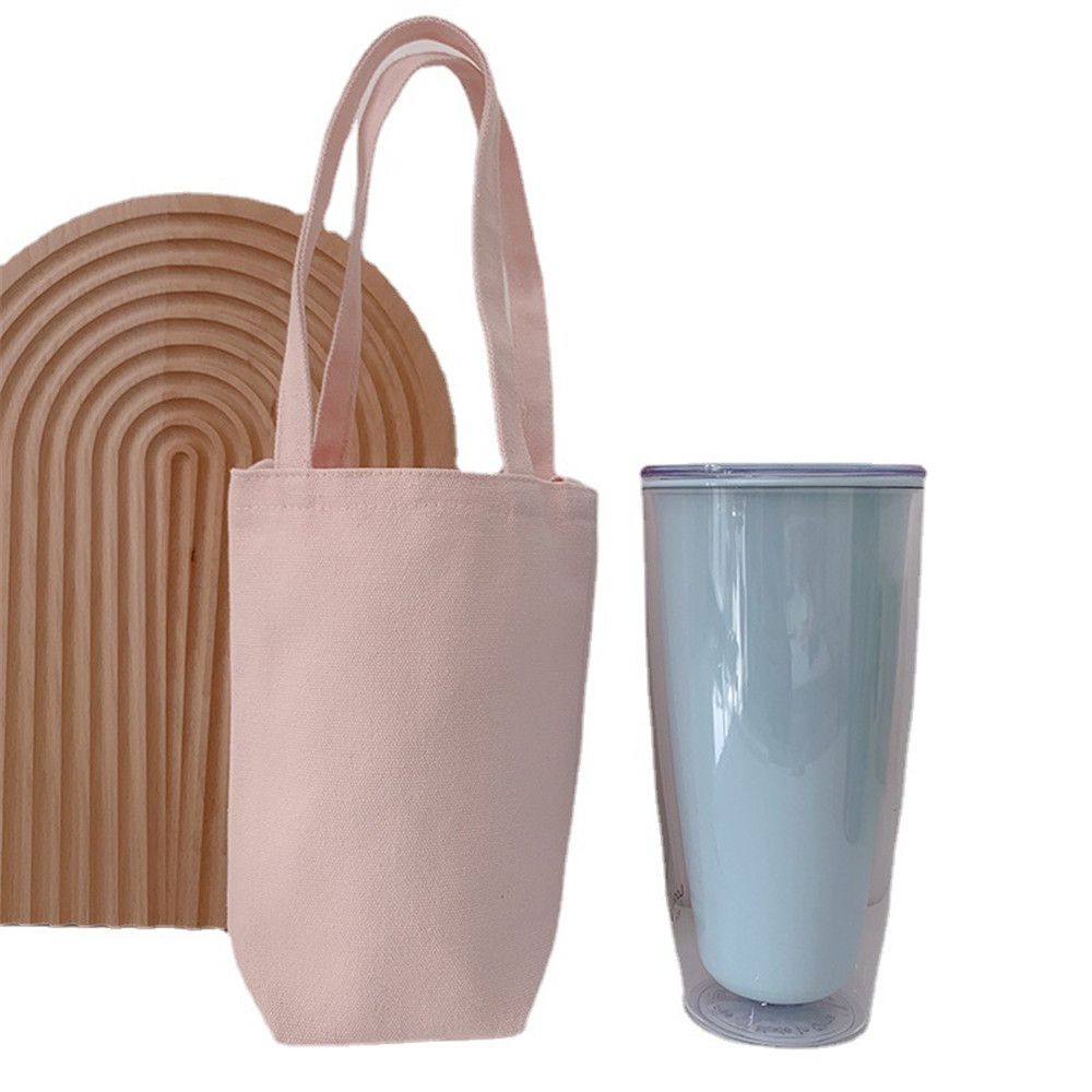 Canvas Shoulder Tumbler Bag with Adjustable Strap by HitMyNeed