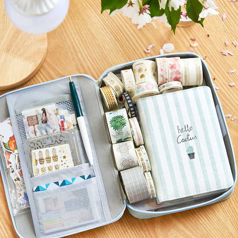 Canvas Stationery Pouch and Gadget Storage Bag by HitMyNeed