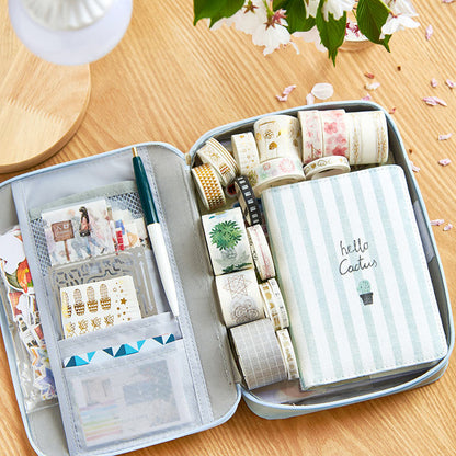 Canvas Stationery Pouch and Gadget Storage Bag by HitMyNeed