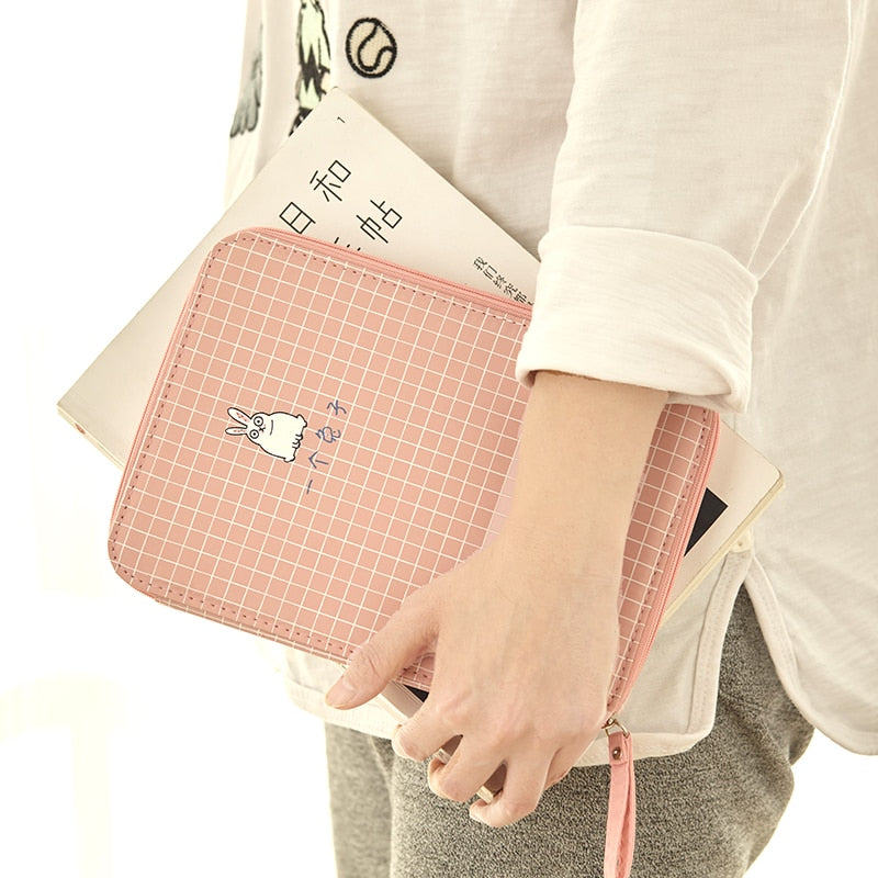 Canvas Stationery Pouch and Gadget Storage Bag by HitMyNeed