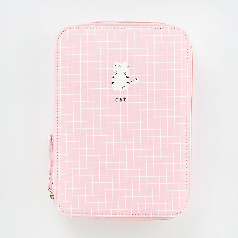 Canvas Stationery Pouch and Gadget Storage Bag a-cat by HitMyNeed