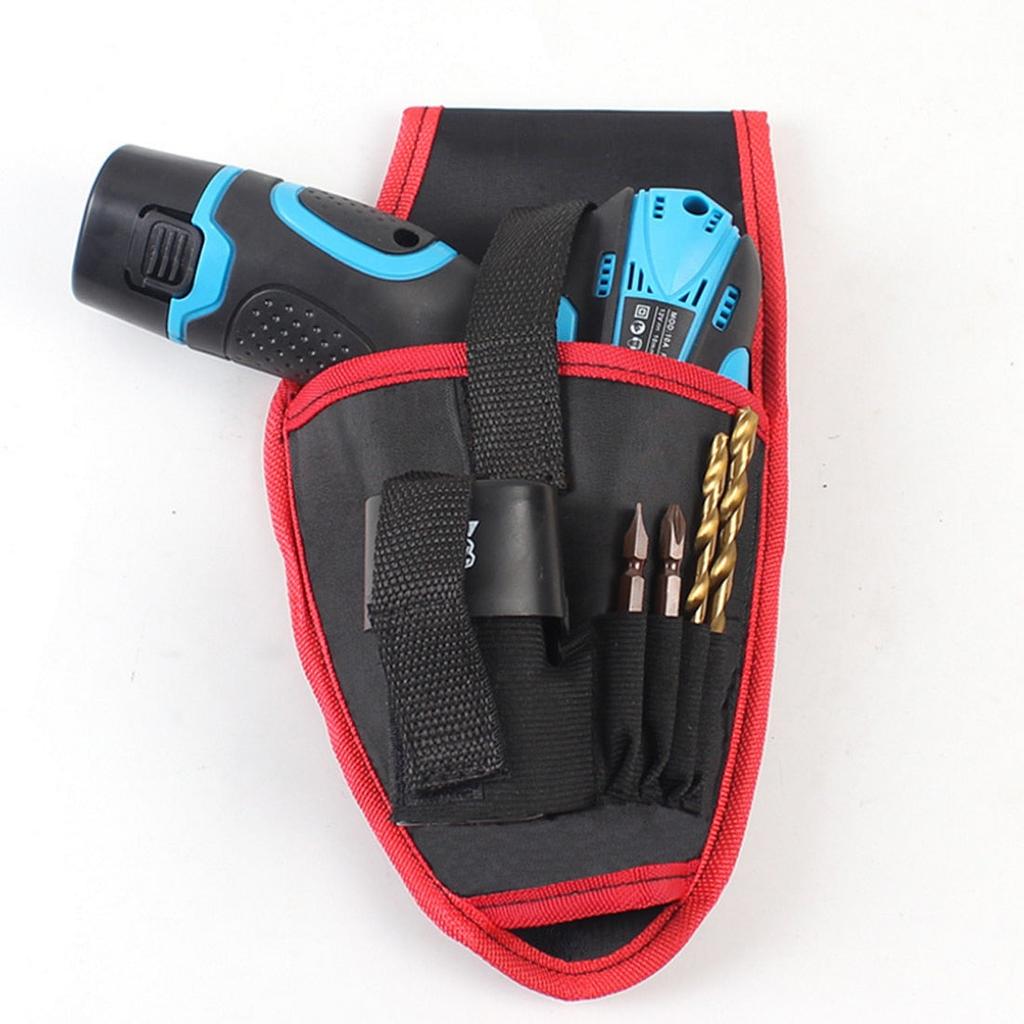 Canvas Tool Belt Drill Holster with Bit Pockets by HitMyNeed