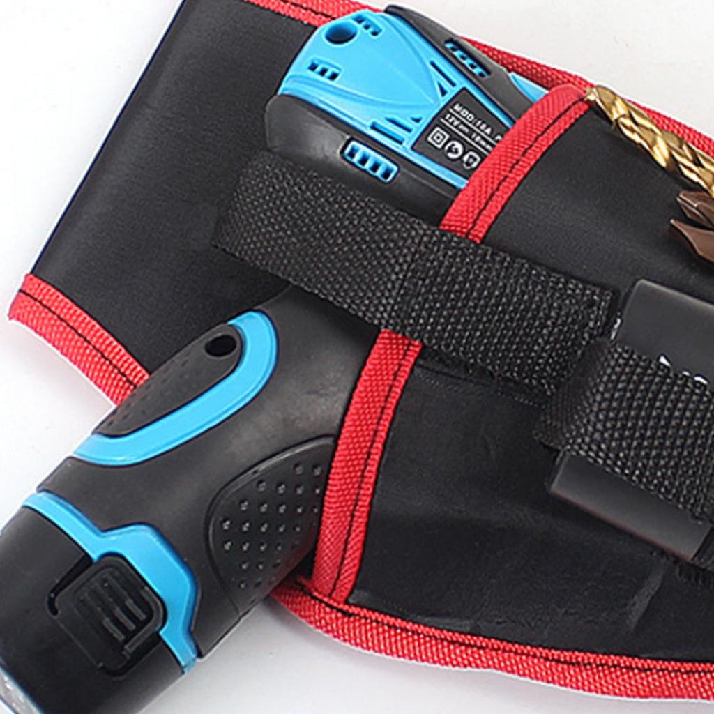 Canvas Tool Belt Drill Holster with Bit Pockets by HitMyNeed