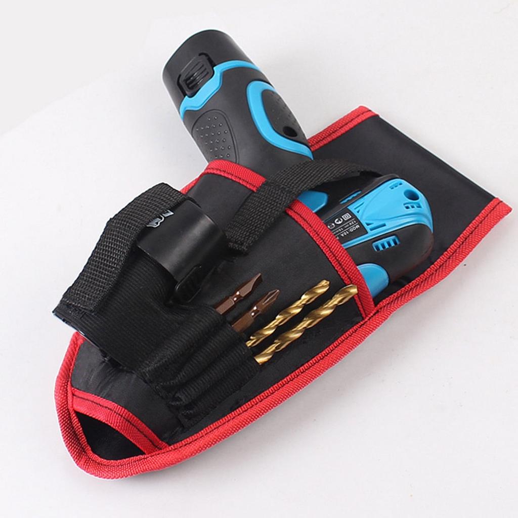 Canvas Tool Belt Drill Holster with Bit Pockets by HitMyNeed