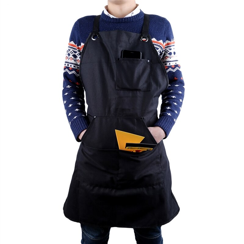Canvas Work Apron with Multiple Tool Pockets by HitMyNeed