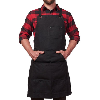 Canvas Work Apron with Multiple Tool Pockets by HitMyNeed