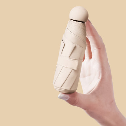Capsule Mini Umbrella for Sun and Rain Protection by HitMyNeed