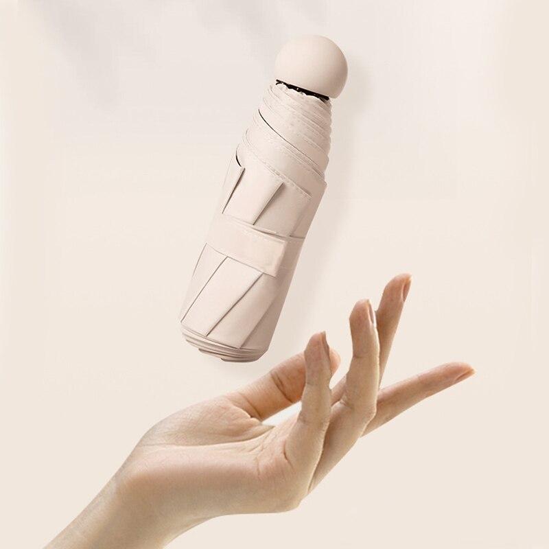 Capsule Mini Umbrella for Sun and Rain Protection by HitMyNeed