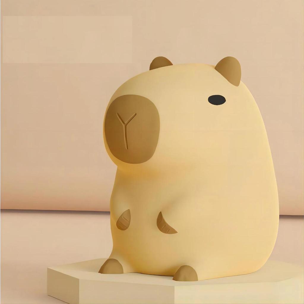 Capybara Silicone Night Light with Timer & Dimming by HitMyNeed