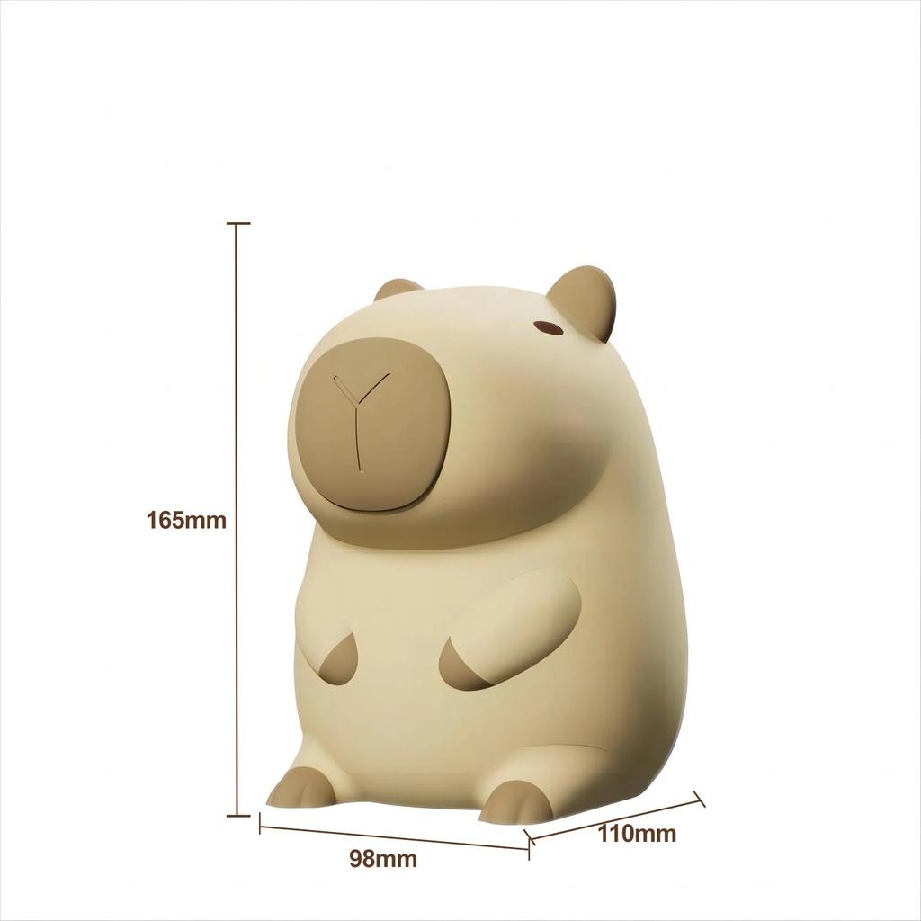 Capybara Silicone Night Light with Timer & Dimming by HitMyNeed