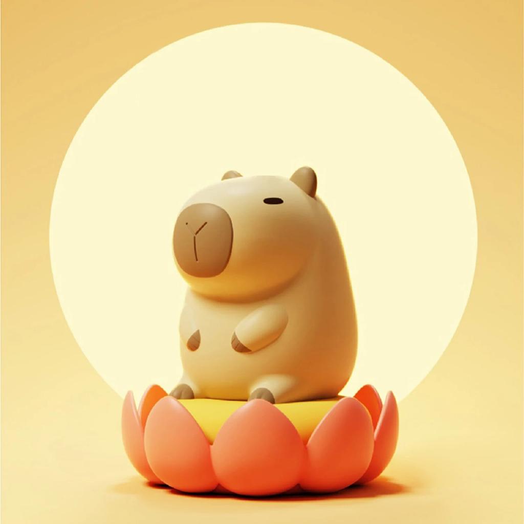 Capybara Silicone Night Light with Timer & Dimming by HitMyNeed