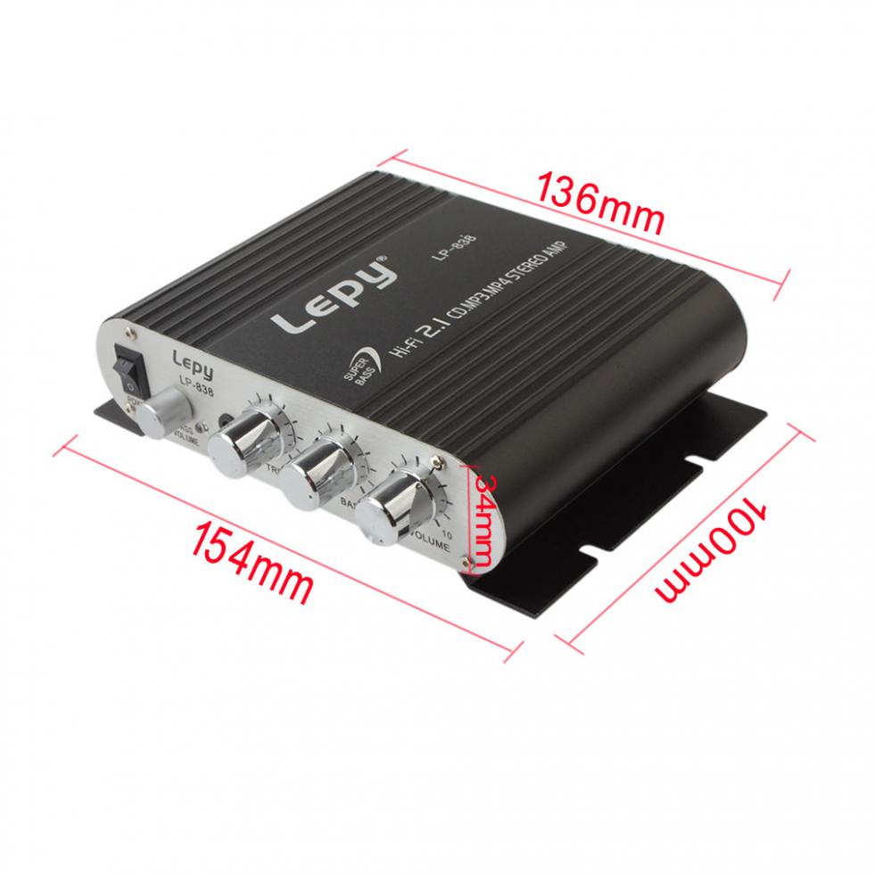 Car Audio Stereo Amplifier Speaker Booster 2.1 by HitMyNeed