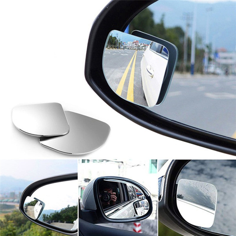 Car Blind Spot Mirrors 2pcs - Wide Angle Safety Glass by HitMyNeed
