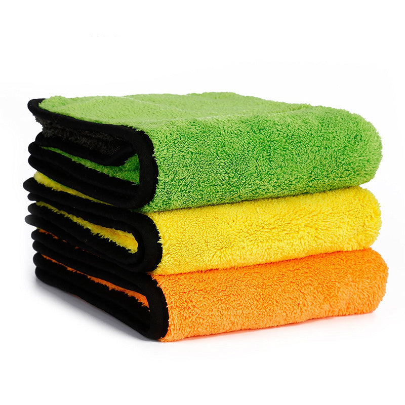 Car Cleaning Microfiber Buffing Towels Set (3 Pack) by HitMyNeed