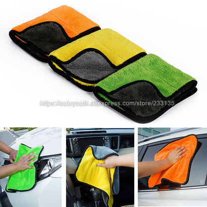 Car Cleaning Microfiber Buffing Towels Set (3 Pack) by HitMyNeed