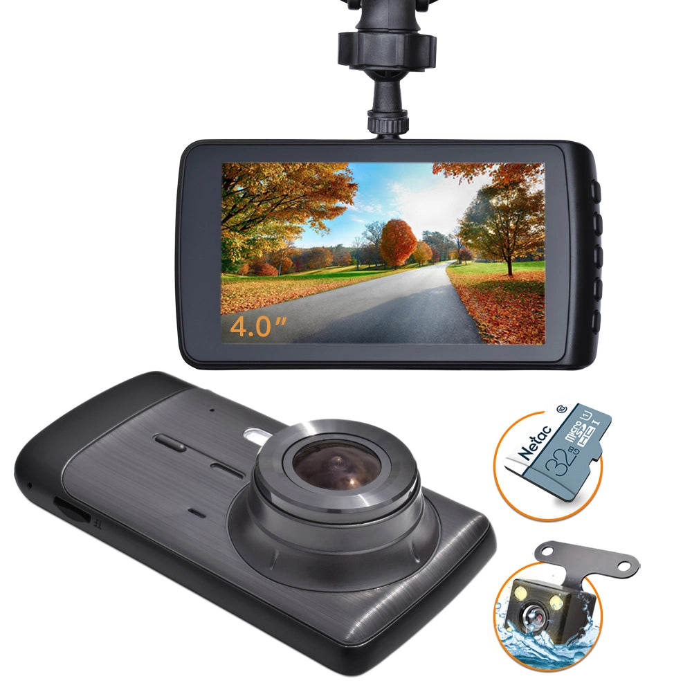 Car Dash Cam DVR with 4" Screen & Parking Mode by HitMyNeed