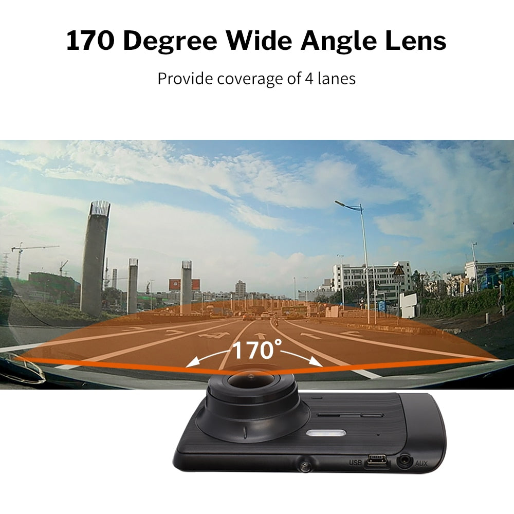 Car Dash Cam DVR with 4" Screen & Parking Mode by HitMyNeed