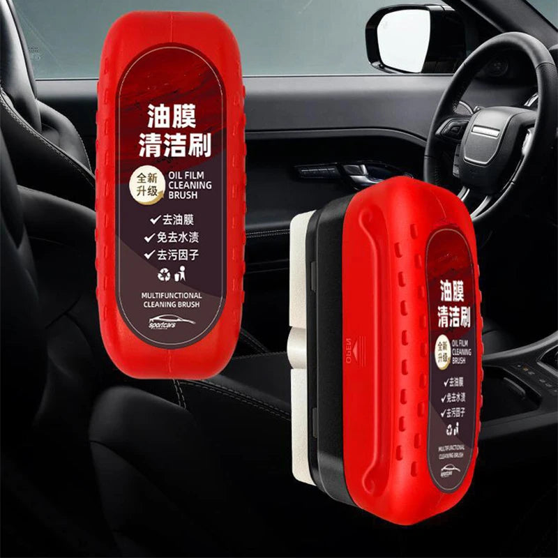 Car Glass Cleaner & Oil Film Remover with Brush 120ml by HitMyNeed