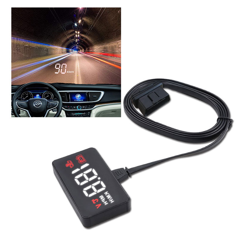 Car Head Up Display with Windshield Speed Warning by HitMyNeed