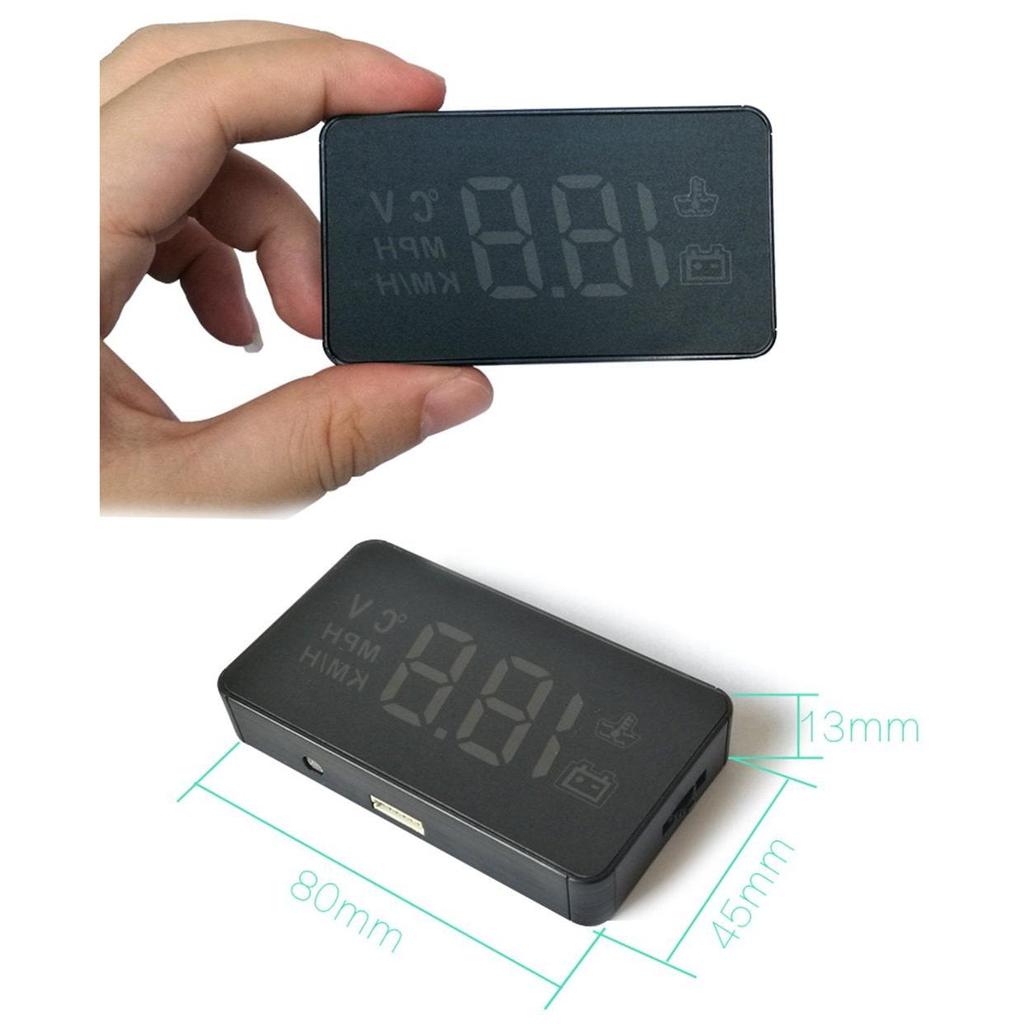 Car Head Up Display with Windshield Speed Warning by HitMyNeed