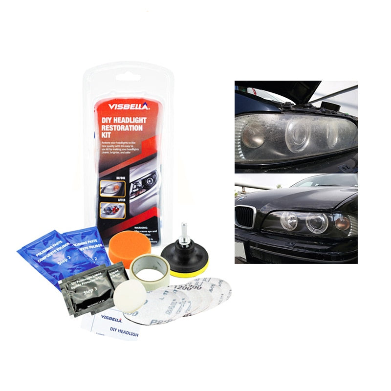 Car Headlight Cleaner & Restoration Kit by HitMyNeed
