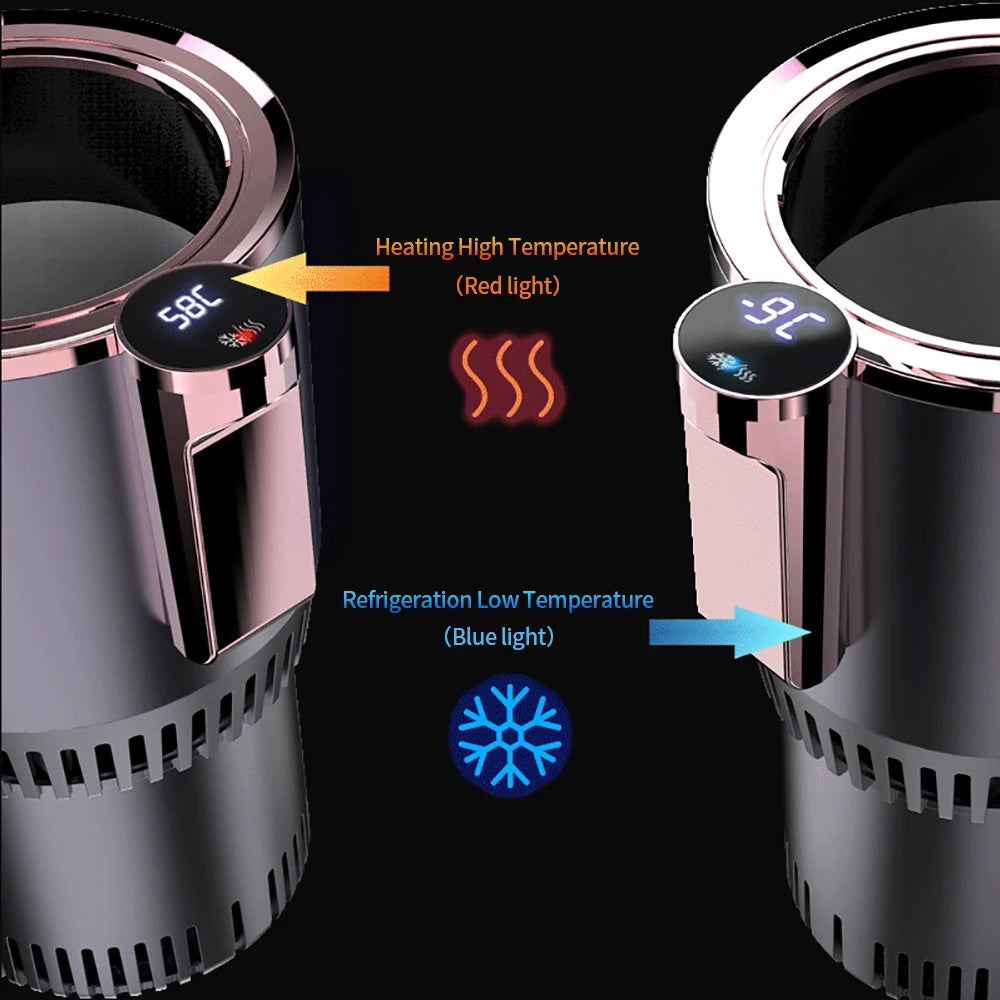 Car Hot & Cold Touch Screen Cup Holder Cooler Heater by HitMyNeed