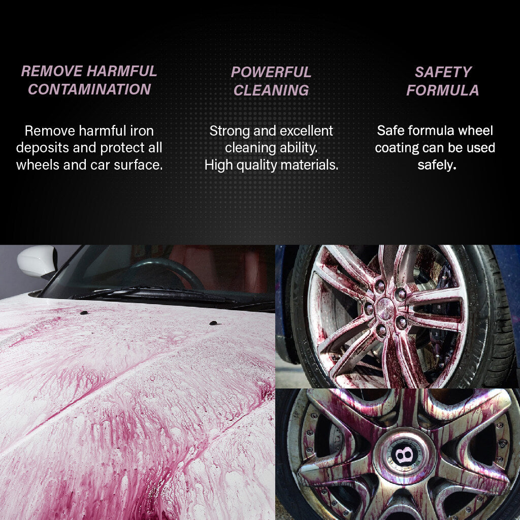 Car Iron Remover for Paint, Wheels & Brake Rims 50-150ml by HitMyNeed