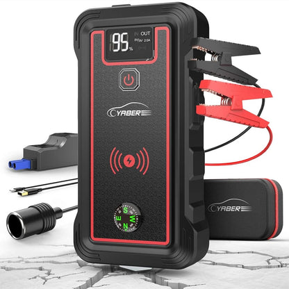 Car Jump Starter Power Bank with LCD and 2500A Peak by HitMyNeed