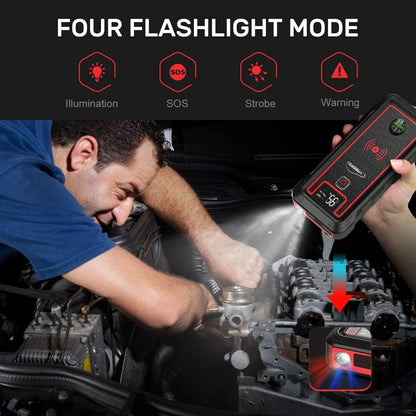 Car Jump Starter Power Bank with LCD and 2500A Peak by HitMyNeed