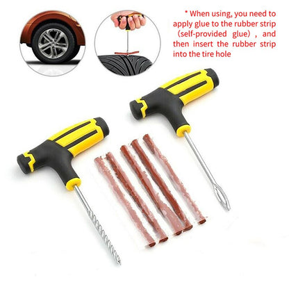 Car & Motorcycle Tubeless Tire Repair Strip Kit by HitMyNeed