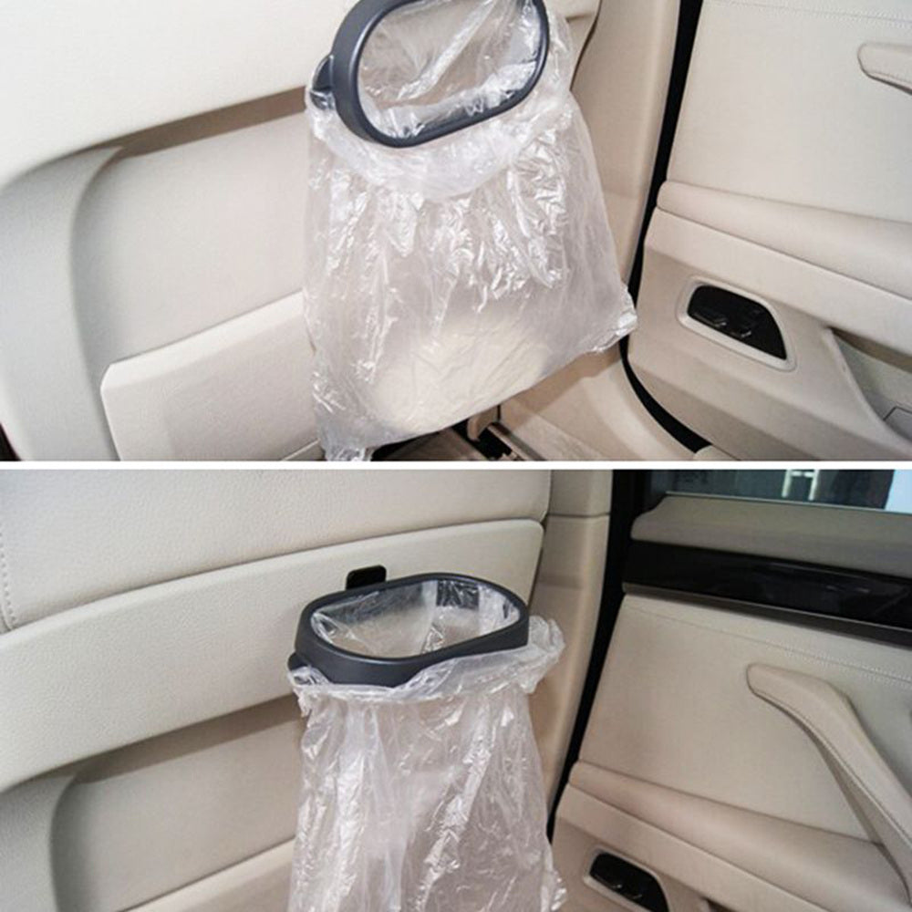 Car Organizer Clear Trash Bag with Adhesive Mount by HitMyNeed
