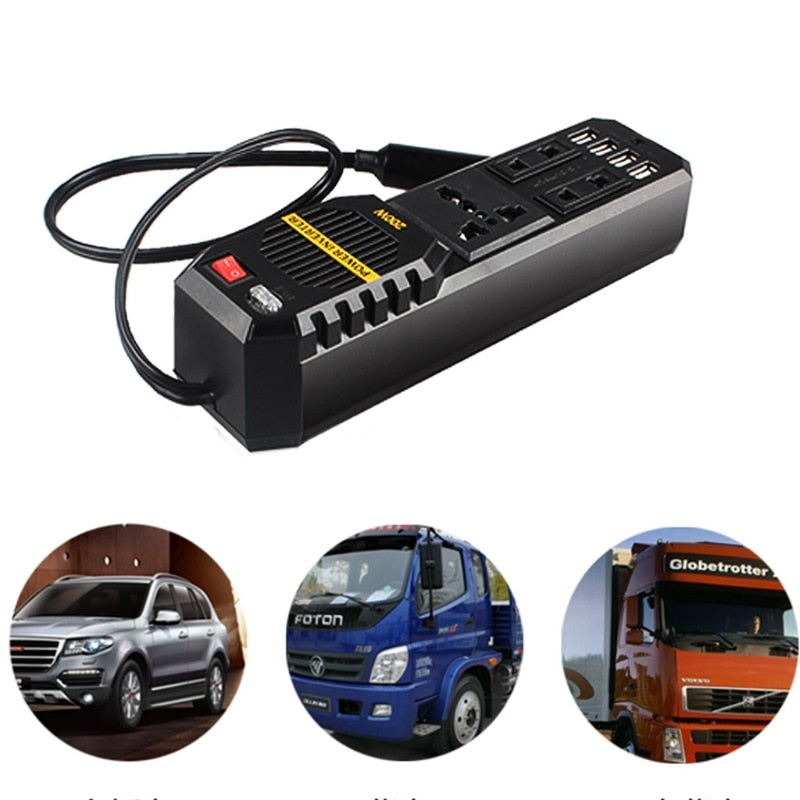 Car Power Inverter Adapter with 7-Outlets by HitMyNeed