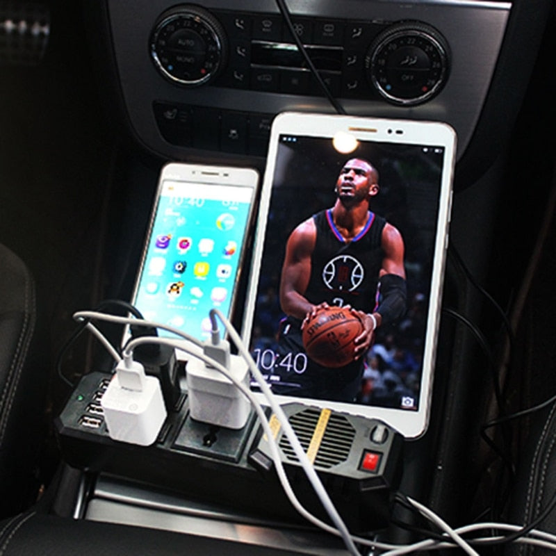 Car Power Inverter Adapter with 7-Outlets by HitMyNeed