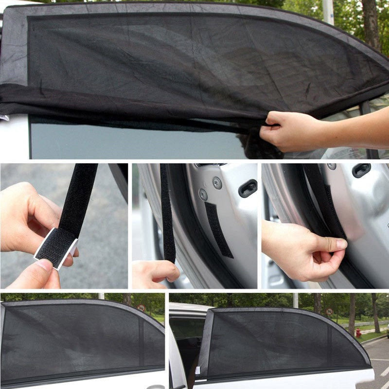 Car Rear Window Sun Shade Covers 2-Pack by HitMyNeed