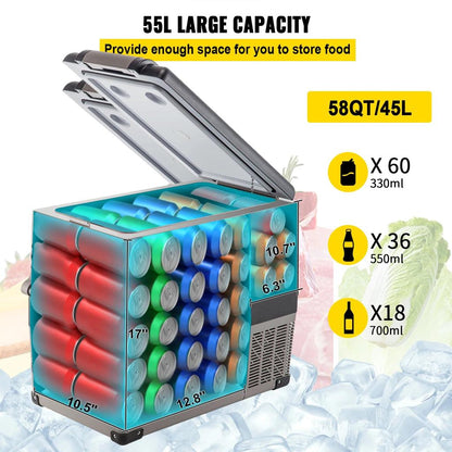 Car Refrigerator Mini Fridge Freezer for Camping 12V by HitMyNeed