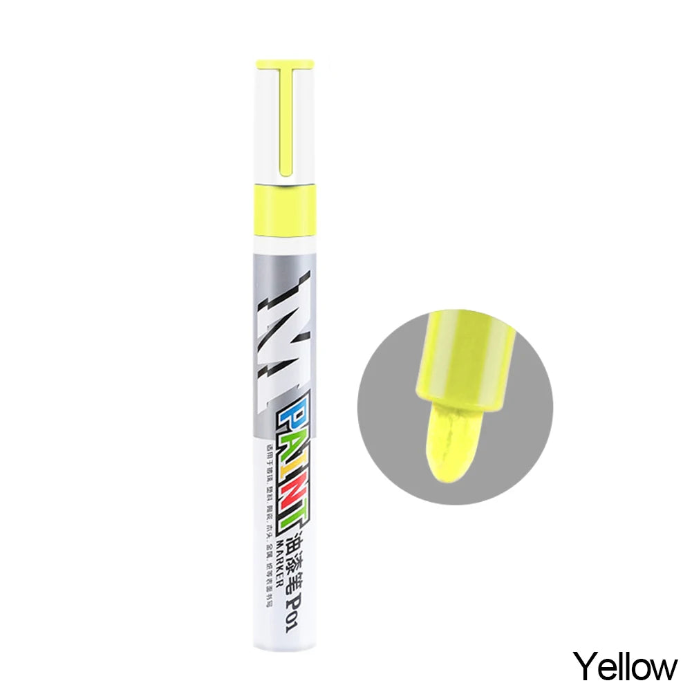 Car Scratch Repair & Tyre Paint Touch Up Pen yellow by HitMyNeed