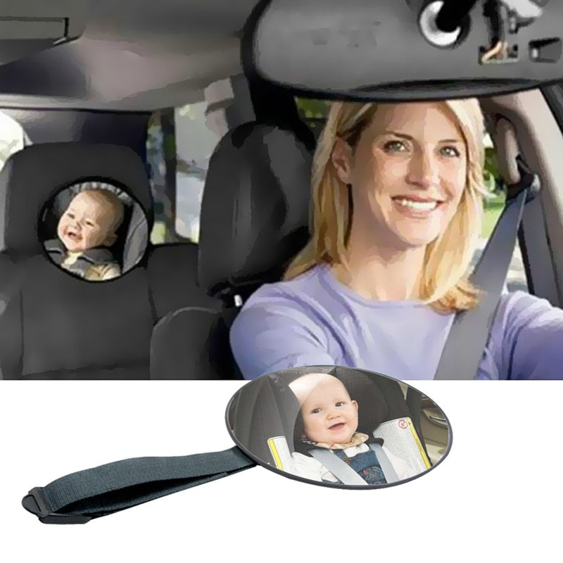 Car Seat Baby Safety Mirror with Adjustable Strap by HitMyNeed