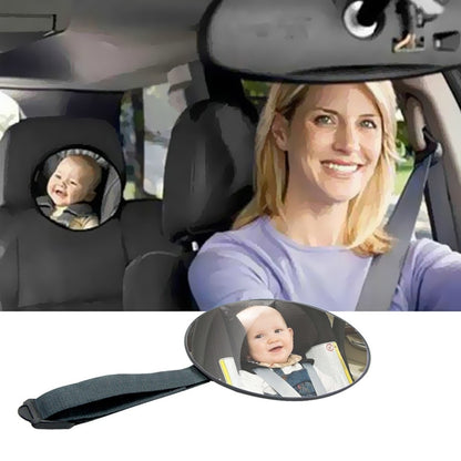 Car Seat Baby Safety Mirror with Adjustable Strap by HitMyNeed