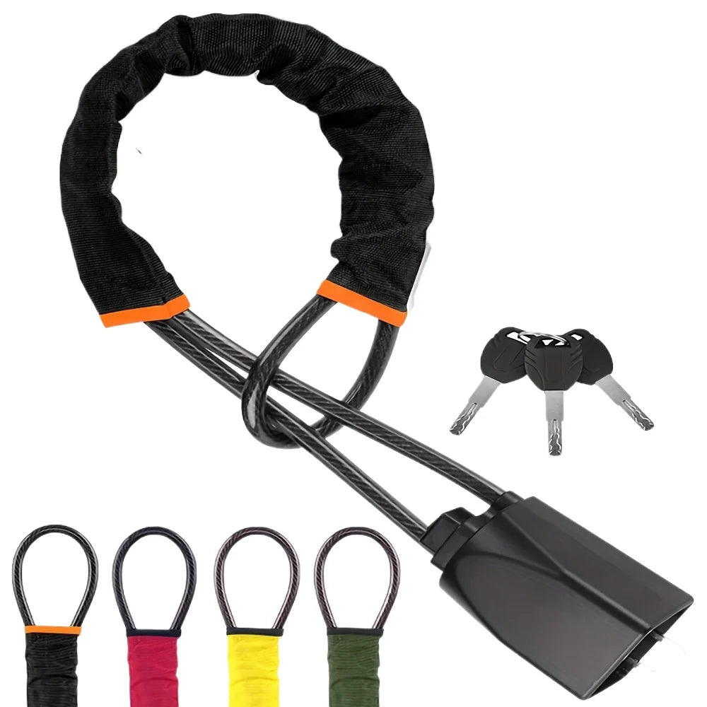 Car Steering Wheel Cable Lock in 4 Colors by HitMyNeed